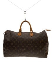 画像：1)スピーディ40_モノグラム・キャンバス/PVC/BRW