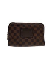 画像：バムバッグ・ブルックリン_ダミエ・エベヌ/PVC/BRW/総柄