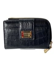 画像：2つ折り財布/レザー/BLK/レディース/19r73a