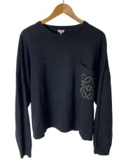 画像：ニット・セーター(薄手)/L/コットン/BLK/H526Y14KDK