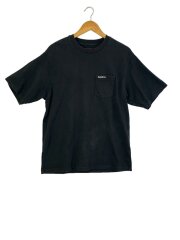画像：Tシャツ/M/コットン/BLK/無地//