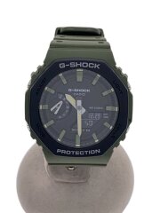 画像：クォーツ腕時計/アナログ/ステンレス/BLK/KHK/GA-2110SU