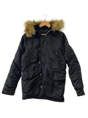 画像：フライトジャケット/M/ナイロン/BLK/無地/20094-401