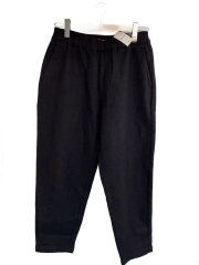 画像：WOOL HELLINGBONE EASY PANTS/ボトム/L/ウール/BLK/無地