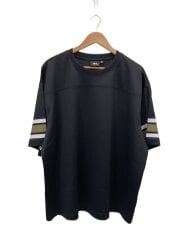 画像：Tシャツ/XL/ポリエステル/BLK/無地/フットボールTee/