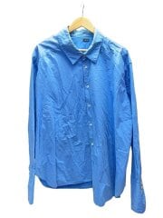 画像：長袖シャツ/1/コットン/BLU/無地/quarante-et-un-3-SOS