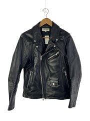 画像：ダブルライダースジャケット/L/牛革/BLK/VJJ3063