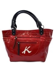 画像：トートバッグ/PVC/RED