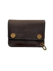 画像：2つ折り財布/レザー/BRW/メンズ