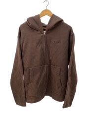 画像：ジップパーカー/XL/コットン/BRW