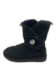 画像：ムートンブーツ/23cm/BLK/スウェード/F19013F