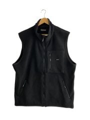 画像：フリースベスト/L/ポリエステル/BLK/無地//
