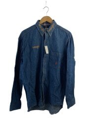 画像：TWENTY X/ボタンダウンデニムシャツ/L/コットン/IDG