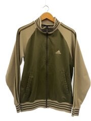 画像：トラックジャケット/L/ポリエステル/KHK/無地/JD1038