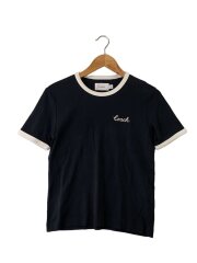 画像：Tシャツ/S/コットン/BLK/無地/CS612//