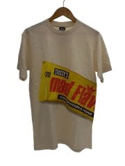 画像：Tシャツ/M/コットン/BEG/プリント