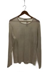 画像：長袖Tシャツ/L/コットン/WHT/JPUP706514