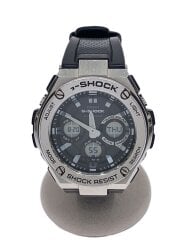画像：ソーラー腕時計・G-SHOCK/デジアナ/ラバー/SLV/BLK/SS//