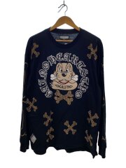 画像：長袖Tシャツ/M/コットン/BLK/153078