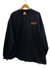 画像：長袖Tシャツ/L/コットン/ブラック