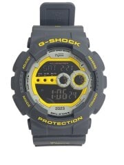 画像：クォーツ腕時計/デジタル/ラバー/グレー/GD-100