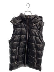 画像：RETRO ENGINE/ダウンベスト/M/レザー/BLK/無地