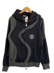 画像：GLOGANG/ジップパーカー/S/コットン/BLK/無地//