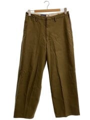 画像：ストレートトラウザー/32/コットン/KHK/無地/pc9-a2200-0005