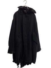 画像：anytee/コート/XL/ウール/BLK/無地/AT-C03-004