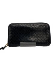 画像：イントレチャート長財布/レザー/BLK/メンズ