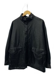 画像：レザージャケット・ブルゾン/S/フェイクレザー/BLK/HA030225AD