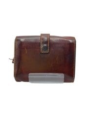 画像：2つ折り財布/レザー/BRW/レディース