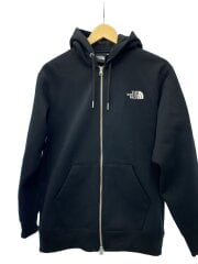 画像：SQUARE LOGO FULL ZIP_スクエアロゴフルジップ/S/コットン/BLK