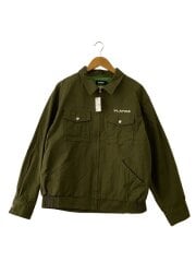 画像：21AW/EMBROIDERY SLAMMED CAR WORK JACKET/L/コットン/KHK