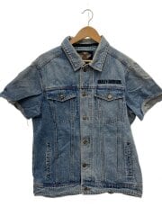 画像：デニムジャケット/Gジャン/M/コットン/IDG/99015-07VM