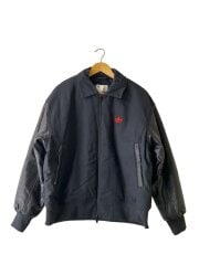 画像：ボンバージャケット/XL/コットン/BLK/無地//