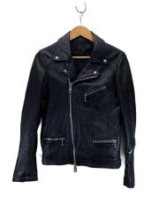 画像：レザージャケット・ブルゾン/3/羊革/BLK/220705J