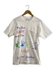 画像：90s/USA製/手形/VINTAGE/Tシャツ/L/コットン/WHT//