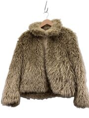 画像：VOLUME FAUX FUR JACKET/FREE/ポリエステル/CML/510GAM30-0590