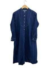 画像：長袖ワンピース/FREE/デニム/IDG/デニム ブザム シャツワンピース