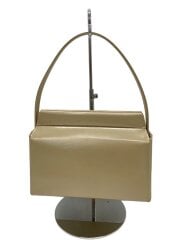 画像：ハンドバッグ/牛革/BEG