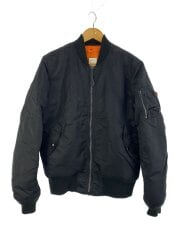 画像：フライトジャケット/L/ナイロン/BLK/0615-00-573-8335