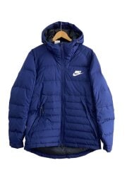 画像：ダウンジャケット/XL/ポリエステル/BLU/無地/AJ7947-429