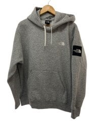画像：SQUARE LOGO HOODIE_スクエアロゴフーディ/XL/ポリエステル/GRY