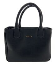 画像：ハンドバッグ/レザー/BLK