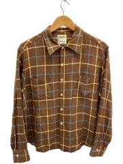 画像：長袖シャツ/L/--/BRW/チェック