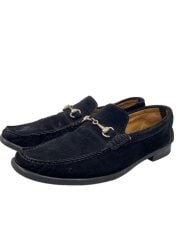 画像：ローファー/US6.5/BLK/スウェード//