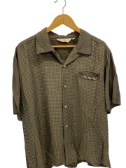 画像：USA製/半袖シャツ/XL/レーヨン/KHK