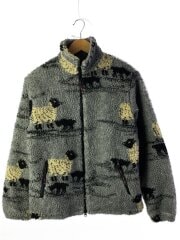 画像：フリースジャケット/2/アクリル/GRY/総柄