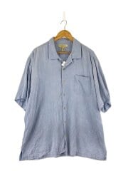 画像：半袖シャツ/XL/シルク/BLU//